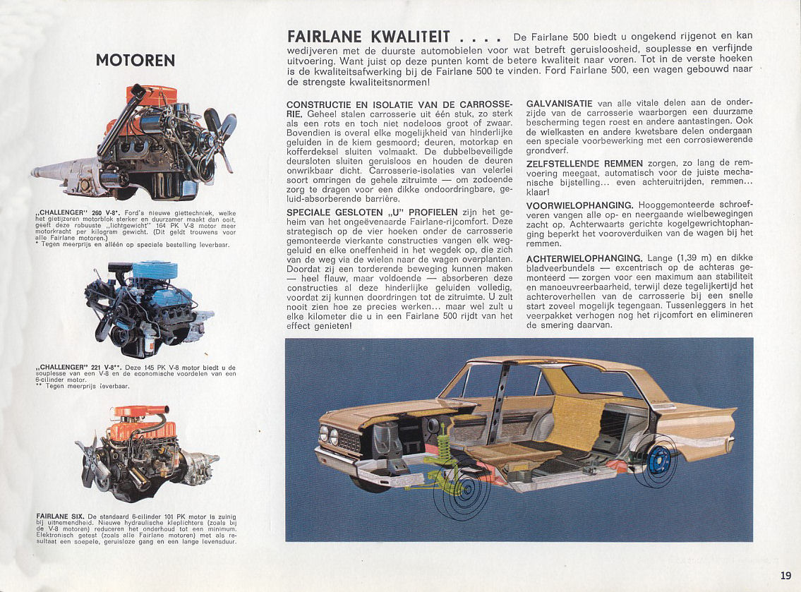 1963 Ford Fairlane Dutch Brochure Page 12